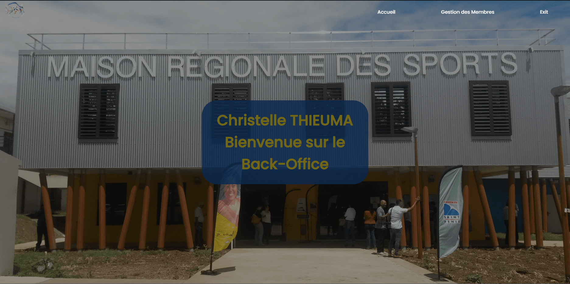 Interface du projet Refonte et Back-office MS2R réalisé par Toma Barret